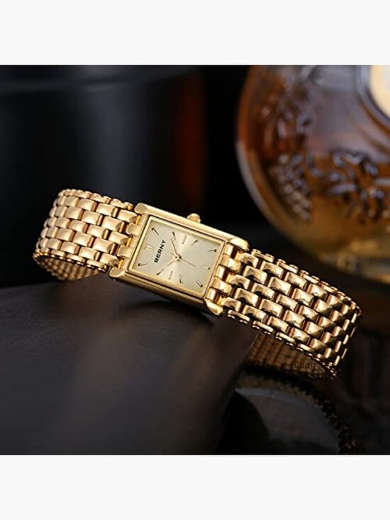 Ladies Quartz Wrist Watch Stainless Steel Band Small Gold Fashion main image 6
